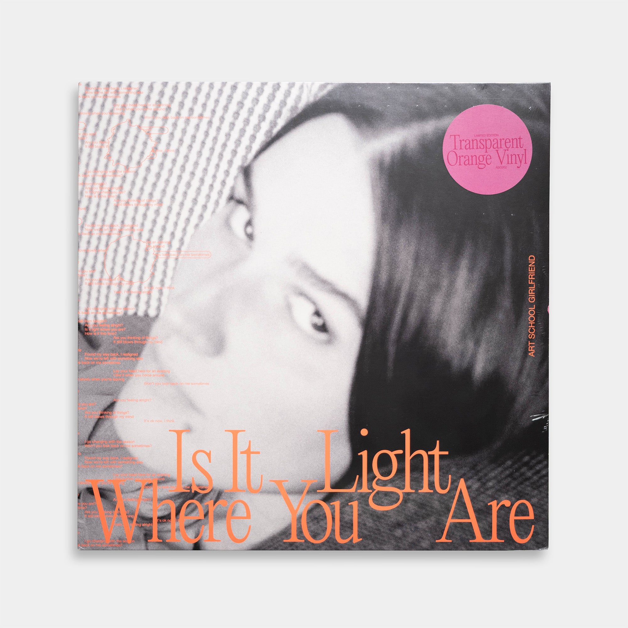 Art School Girlfriend - Is It Light Where You Are【レコード