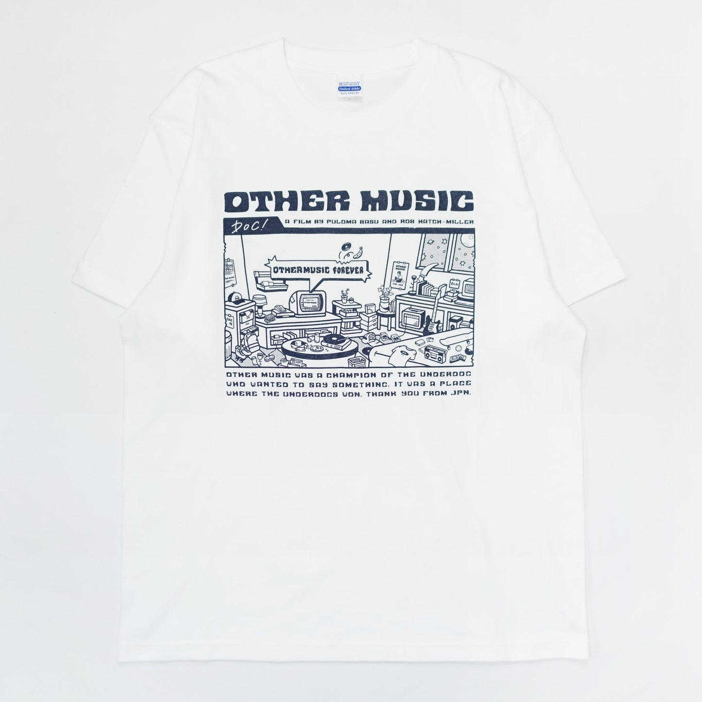 『アザー・ミュージック』Tシャツ（⽩ボディ）【期間限定販売】