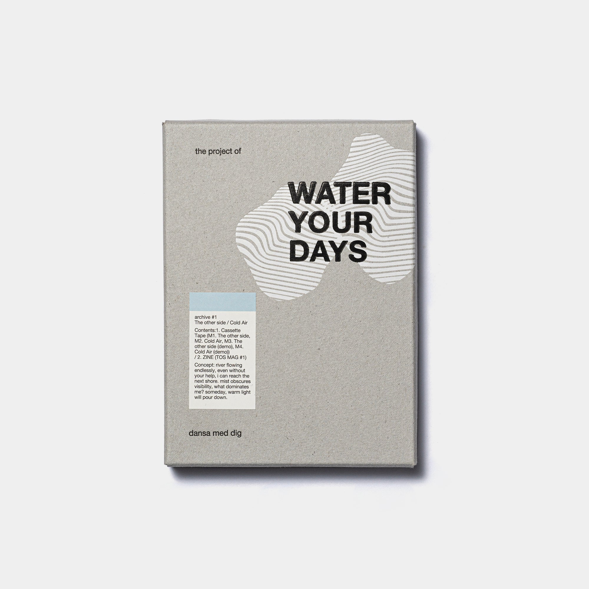 dansa med dig - WATER YOUR DAYS【カセットテープ + ZINE